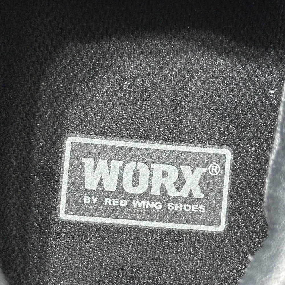 Red Wing Worx 5144 Women's 7.5‎ Steel Toe Oxford Safety Work Shoes Gray Leather